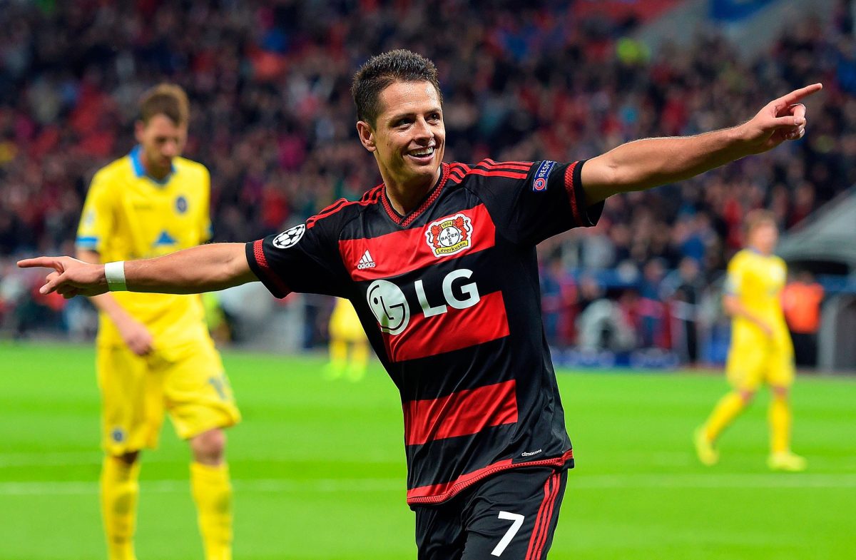 Chicharito y su paso goleador de 2015 con el Leverkusen