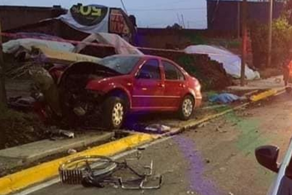 Hombre arrolló y mató a ciclista en el Bulevar Cholula-Huejotzingo