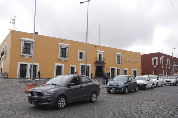 Choferes de plataformas digitales se manifestaron en Casa Aguayo