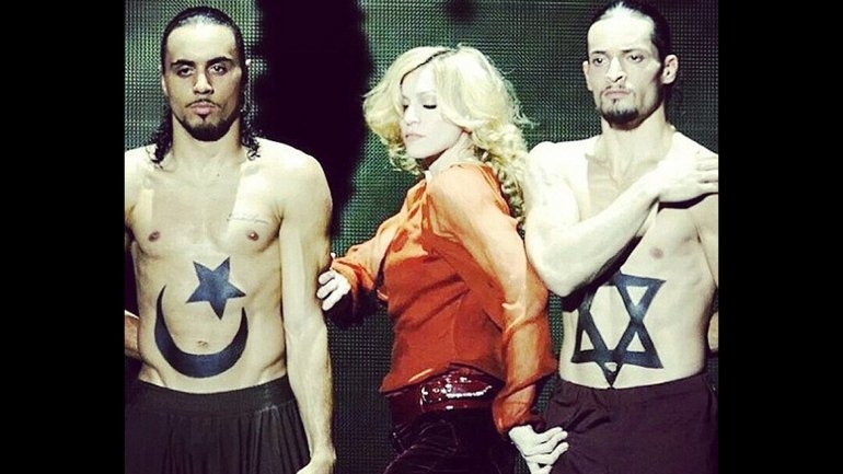 Madonna publicó polémica foto a favor de la paz entre Israel y Palestina