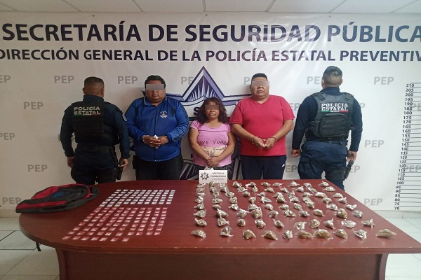 Narcomenudistas de “Los Cuerudos” de Xoxtla, asegurados por la SSP