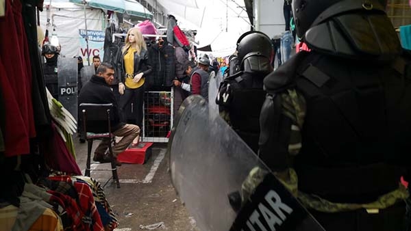 Se mantiene operativo policiaco en el tianguis de San Martín Texmelucan