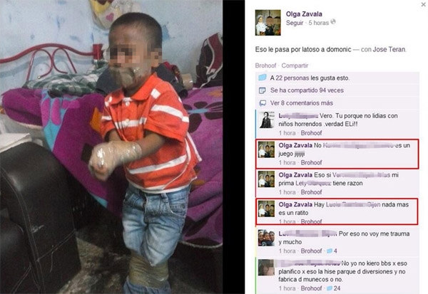 Abuela, sospechosa de amordazar a niño con cinta canela
