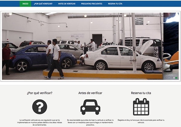 Cita para la verificación en Puebla, ahora por internet