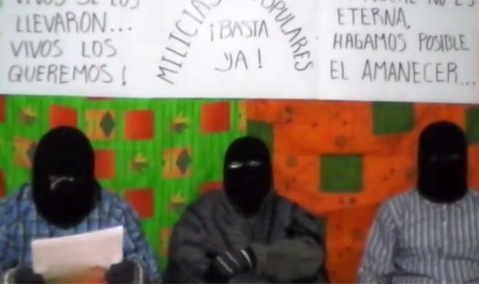 VIDEO: Surgen “Milicias Populares” en condena por Ayotzinapa