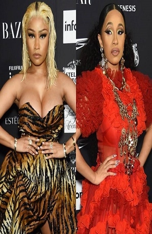 VIDEO: Nicki Minaj y Cardi B protagonizaron pelea en Nueva York