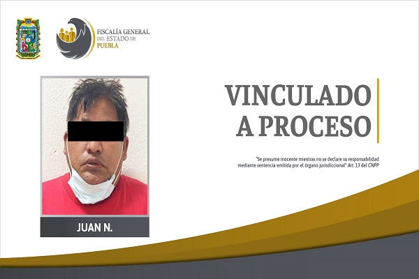 Sujeto es vinculado a proceso por abusar sexualmente de su hijastra en Puebla