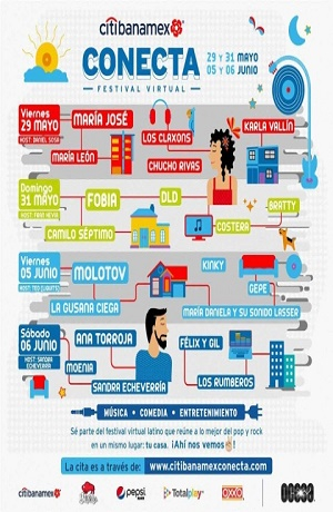 Conoce a los participantes del festival de musica on line “Conecta”