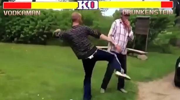 VIDEO: Ebrios rusos pelean al estilo Street Fighter II