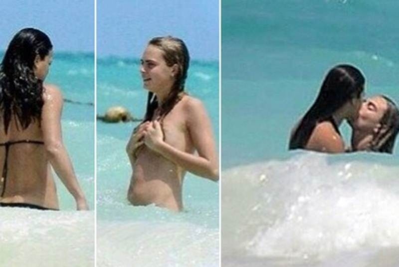 Michelle Rodriguez y Cara Delevingne, romance y beso en Cancún