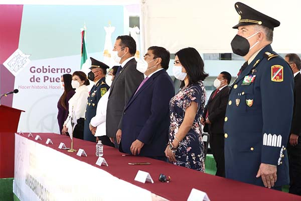 En Ciudad Judicial, Miguel Barbosa encabezó conmemoración del Descubrimiento de América