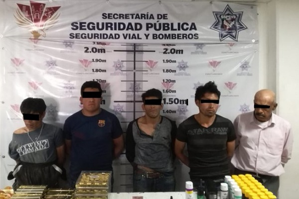 Cayó banda de asaltantes de negocios en San Lorenzo Almecatla