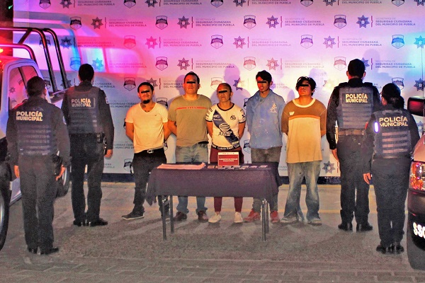 SSC Puebla captura a banda de asaltantes en Villas Carmel