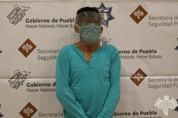 Policía Estatal aseguró a multiasaltante de camiones de carga en Puebla