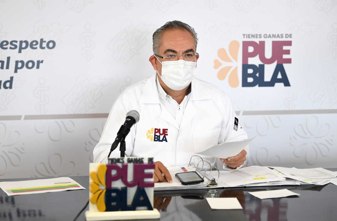Puebla registra descenso de nuevos contagios de COVID-19: Salud