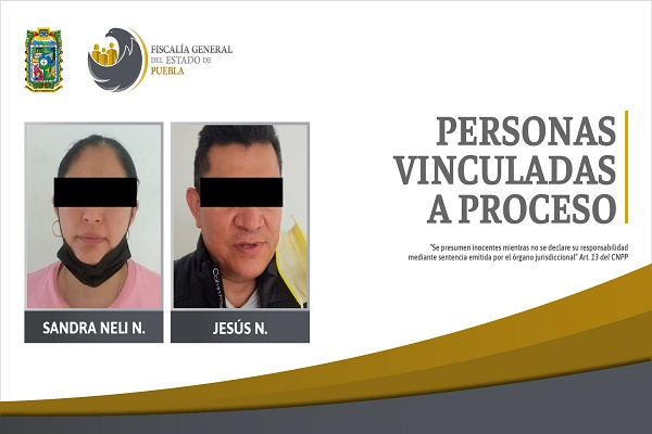 Diputada suplente de Tecamachalco y pareja son vinculados a proceso