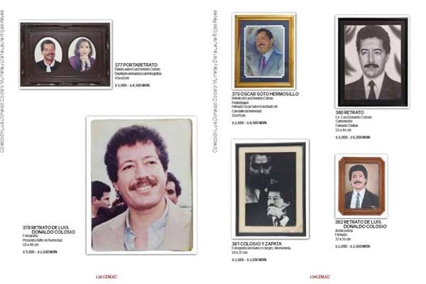 Así es la subasta de objetos personales de Luis Donaldo Colosio
