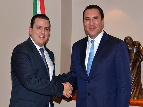 RMV gestiona más recursos para Puebla ante subsecretario de Egresos de la SHCP