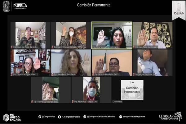 Instala LX Legislatura la Comisión Permanente del Congreso de Puebla