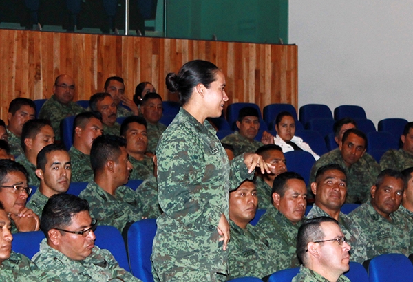 IPM imparte conferencia a elementos de la 25 Zona Militar