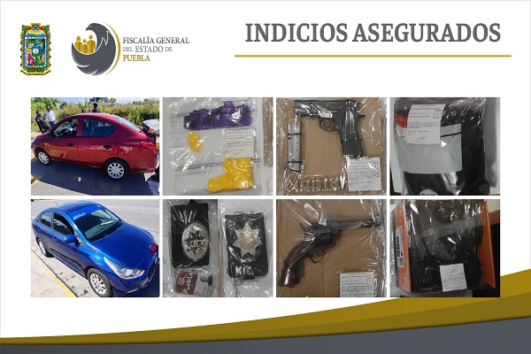 Vinculan a proceso a expolicías de Puebla detenidos con drogas y armas de fuego