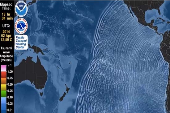 VIDEO: Así llegó el tsunami a Chile tras el terremoto