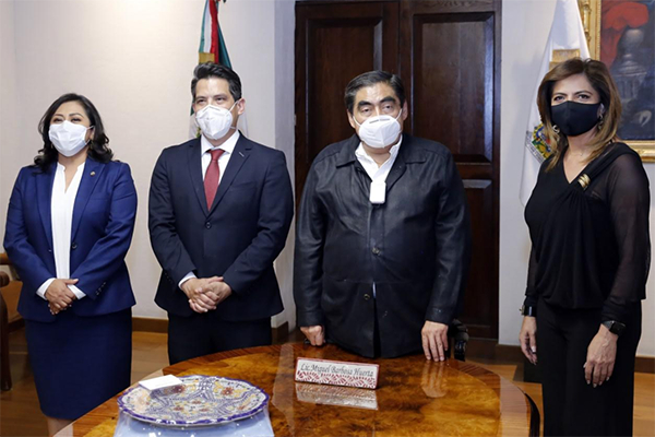 Miguel Barbosa se reunió con el embajador de México en Alemania