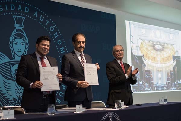 La BUAP y el Congreso del estado firman convenio de colaboración