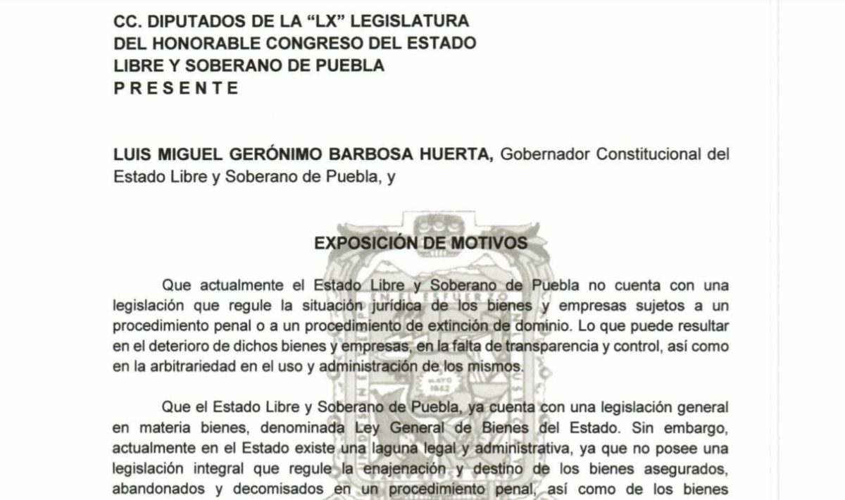 Barbosa creará instituto para administrar y vender bienes asegurados