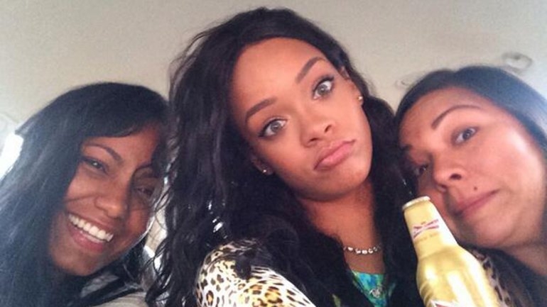 Rihanna disfrutó la final del Mundial