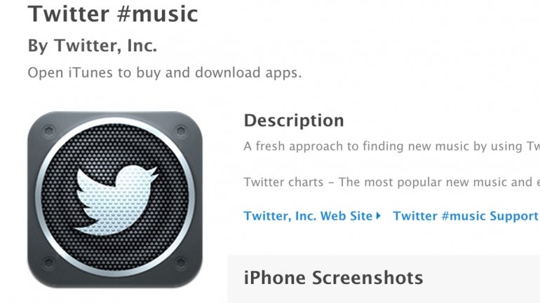 Twitter #Music desaparece de App Store