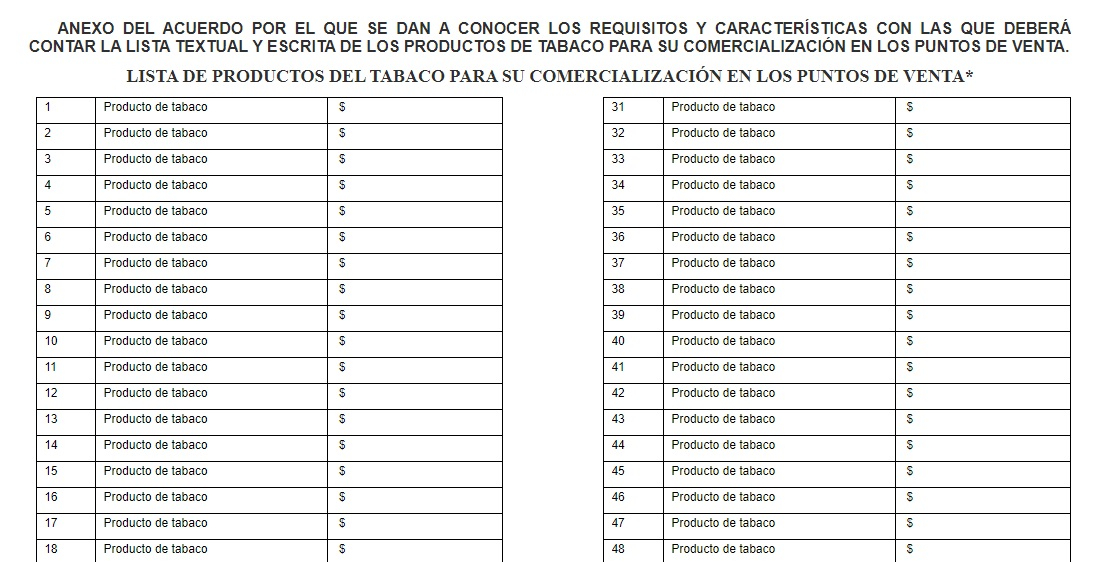 Estas son las nuevas reglas de venta y consumo de tabaco en México