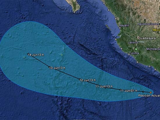 Se forma depresión tropical 3-E en el Pacífico, Puebla tendrá lluvias fuertes: Conagua