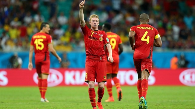 Bélgica dio cuenta de Estados Unidos, ganó 2-1 y esta en cuartos de final