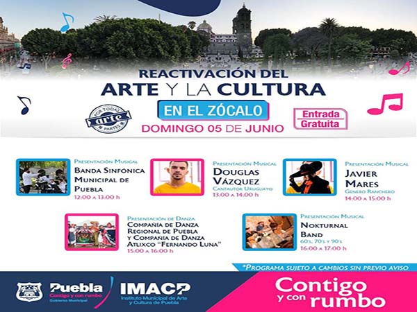 Música y danza este fin de semana en el corazón de Puebla