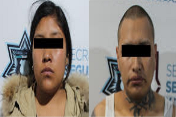 Pareja narcomenudista fue capturada en San Miguel Canoa