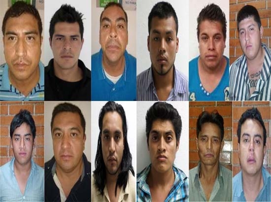 Consignados 12 sujetos por robo a casas en Puebla