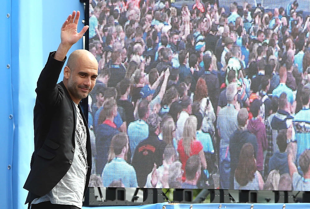 Pep Guardiola tuvo gran presentación con el Manchester City