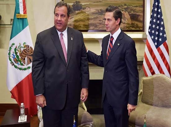 EPN recibe a gobernador de Nueva Jersey; Christie hoy está en Puebla