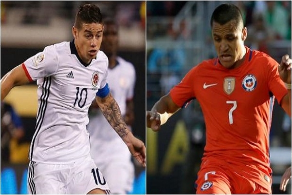 Copa América Centenario: Colombia y Chile, por el pase a la final