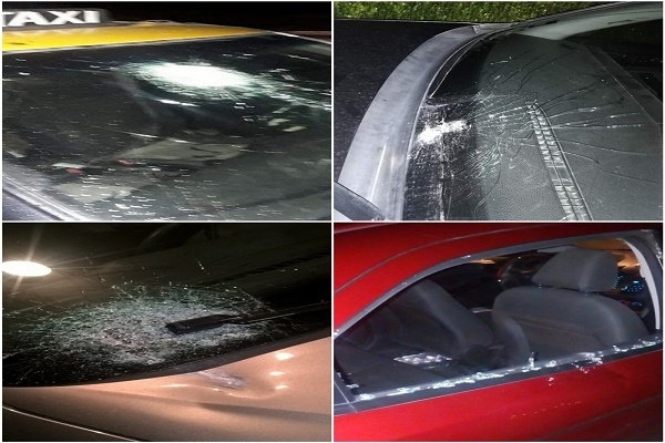 Atacan a pedradas más de 30 vehículos en el Periférico de Puebla