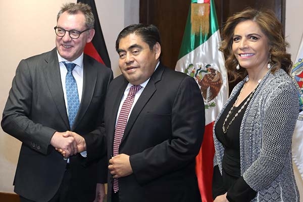 Miguel Barbosa se reunió con el embajador de Alemania en México