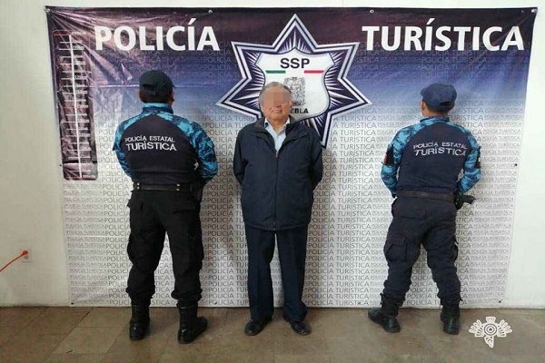 Septuagenario fue detenido por atentar contra el pudor de una joven en Puebla