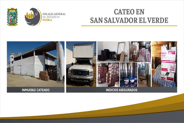 Hallan toneladas de mercancía robada tras cateo en San Salvador El Verde