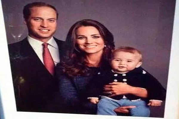 Guillermo, Kate y George, filtran foto familiar en Twitter