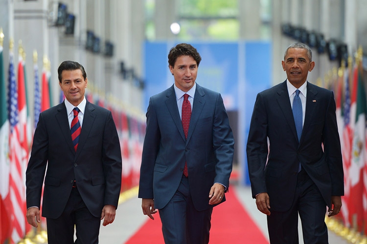 Obama, Trudeau y Peña Nieto, contra el populismo en Norteamérica