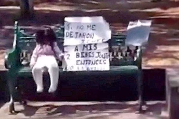 Mujer fue detenida tras dejar amarrada a su hija en banca del Paseo Bravo