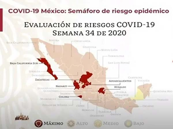 Puebla cambia de semáforo rojo a naranja este lunes