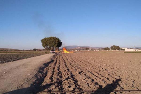 Arde toma clandestina en Tepeaca