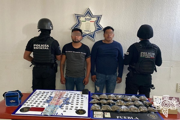 Dos extorsionadores de “Sureños Crazy Raiders” son capturados en Ocoyucan